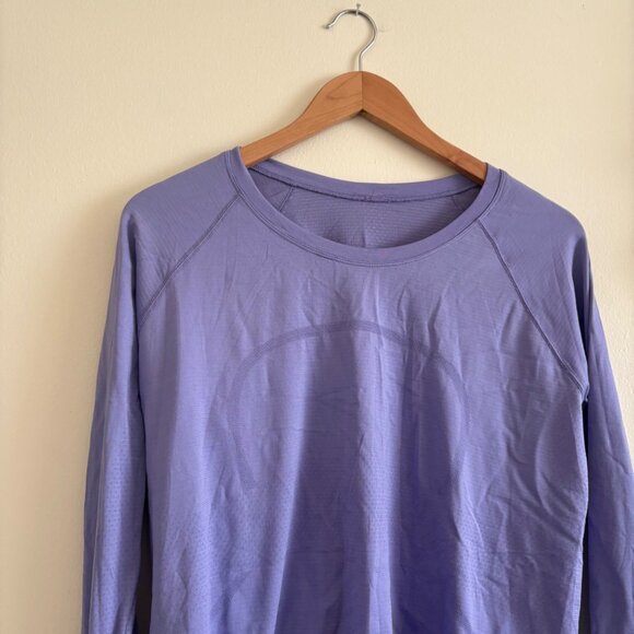 Lululemon Athletic Swiftly Tech Long Sleeve 2.0 Race Dark Lavender Size 12 - Picture 3 of 8